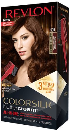 Revlon Colorsilk Beautiful Color Permanent Hair 44 Medium Revlon Colorsilk 535 Medium Golden Mahogany Brown