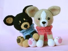 perro amigurumi esquema de ganchillo