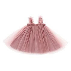 SOBOWO Toddler Baby Girls Tutu Dress Sleeveless Infant Tulle Princess Party Photoshoot Dresses 12M-5T