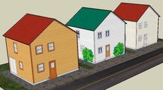 Three Easy To Build Papercraft Houses Three Easy To Build Papercraft Houses