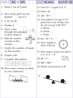 The 15 best Mental Math Quizzes images on Pinterest | Math facts, Math