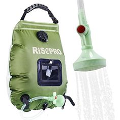 Grneric Camp Shower Portable Shower Bag Outdoor Solar Shower Bag 5 Gallons//20L with Removable Hose and ON//OFF Switchable Shower Head for Outdoor Traveling Hiking Camping Beach Swimming
