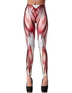 Ensasa Womens Fashion Digital Print Blue Stars Spandex Strenchy Leggings