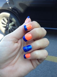 63 Best Denver Bronco Nails Images On Pinterest Broncos Denver Broncos Go Fans Football Nails