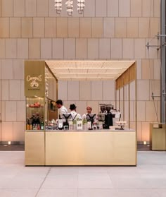 retail counter (floating, but not a canopy) Mall Kiosk, Coffee Store, Pop Up Cafe