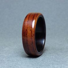 Size 3-8,5 US Hand carved warterproof acrylic stone ring Thin brown ring