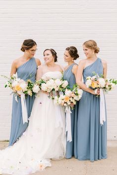 The 1642 Best Vintage Bridesmaids Images On Pinterest In 2018 Light Blue Bridesmaid Dresses Bridesmaids Inspiration Peach Weddings
