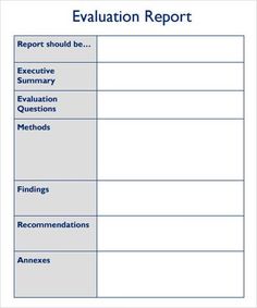 program evaluation template