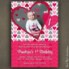 valentines birthday invitations