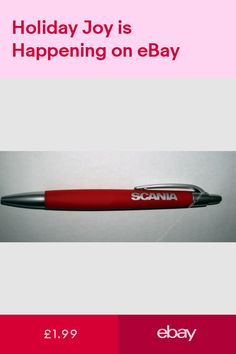 Genuine Scania Logo Truck Basic Red Pen Black Ink Gift New
