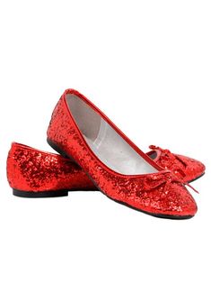 XLARGE @ 8-9 RUBY RED SLIPPERS SEQUINS FLAT SHOES SIZE LARGE 10 NWT