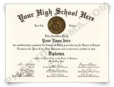 personalized high school diploma