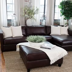 26 Great Grey Leather Couch Images Living Room Lounge Home Love The Vase And Lanterns Behind Couch Living Room Decor Dark Brown