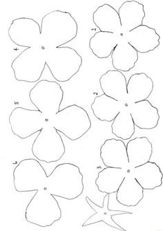 paper flower template printable