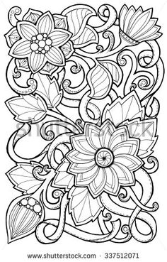 Doodle Background In Vector With Doodles Flowers And Paisley Ethnic Pattern Can Be Used For Wallpaper Fills Coloring Books Pages