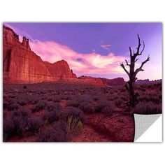 18 by 18-Inch ArtWall Appealz Dean Uhlinger Texas Sand Storm Removable Graphic Wall Art