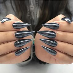 Stilettos pewter chrome Stilettos pewter chrome