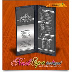 50 Best Nail Spa Menu Book Design Images Brochures Menu Book Template For Nail Salon Visit Www Nailspadesigns Catalog More Spa Printing Templates