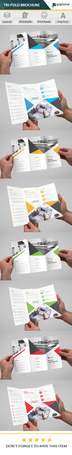 141 Best Trifold Brochure Templates Designs Images On Pinterest