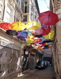 Umbrella Installation A Istanbul Karakoy Umbrella Installation A Istanbul Karakoy