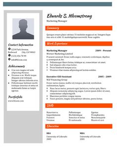 461 best resume templates and samples images simple cv template resume google template