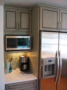 A Wall Built In Microwave Cabinet Keeps Counter Clear And Is Many Of Our Clients Begin Kitchen Remodeling Projects In The Summer Kids Are Out School And Commitments Tend To Be Less For Some Us