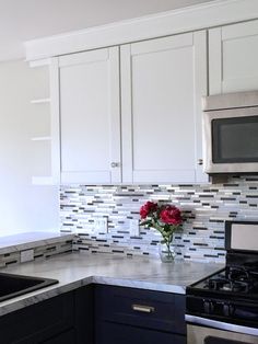 mosaic glass tile backsplash ana white woodworking projects