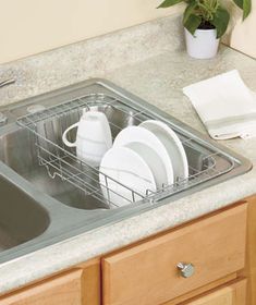 Kitchen Sink With Dishes expandable kitchen sink drying rack holder organizer dish utensil Kitchen Sink With Dishes expandable kitchen sink drying rack holder organizer dish utensil