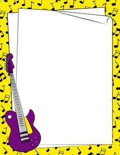 music borders for word