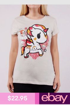 NEW Cool Baby Goth Punk Black white Yellow Pink tokidoki style T-shirt Top Gift