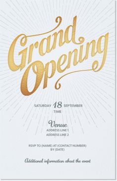 12 great grand opening