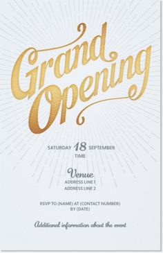 11 Best Grand Opening Invitations Images Grand Opening