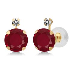 Pernos Caja De Regalo De 9 quilates de oro 3 Mm Daisy Flor Lila Cristal Cz Aretes