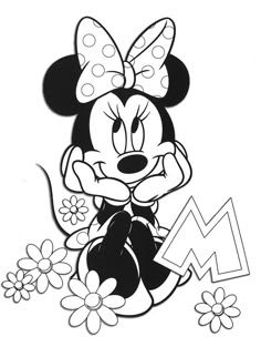 imagens da minnie e do mickey para imprimir e colorir educação