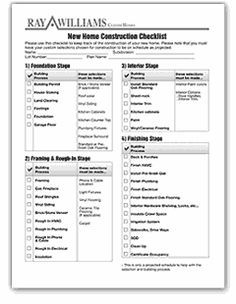new home building organizer new home construction building a house cost checklist