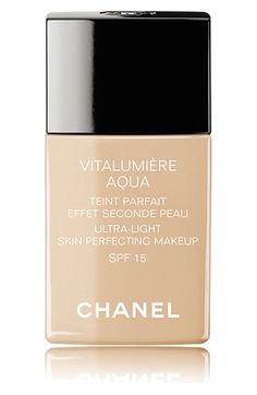 CHANEL VITALUMIÈRE AQUA Ultra-Light Skin Perfecting Suncreen Makeup Broad Spectrum SPF 15 | Nordstrom