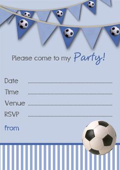 soccer invitations templates