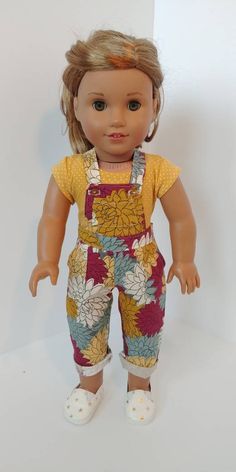 Doll Clothes I8 Inch American Girl Dolls Our Generation Yellow Long Sleeve Top