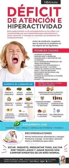 10 Ideas De Nutrición Y Tdah Tdah Nutrición Déficit De Atención E Hiperactividad