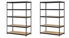 72 H x 48 W x 18 D Pack of 2 EDSAL URWM184872BK Black Steel Storage Rack