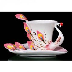 Porcelain RITZENHOFF My Little Darling Espresso Cup and Saucer Design by Helena Ladeiro 9 x 9 x 10 cm Multi-Colour Porcelain RITZENHOFF My Little Darling Espresso Cup and Saucer Design by Helena Ladeiro 9 x 9 x 10 cm Multi-Colour