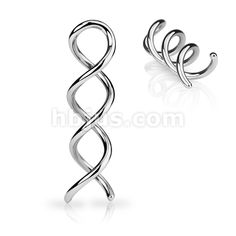 Inspiration Dezigns Pair of C-Shape 316L Surgical Stainless Steel Taper