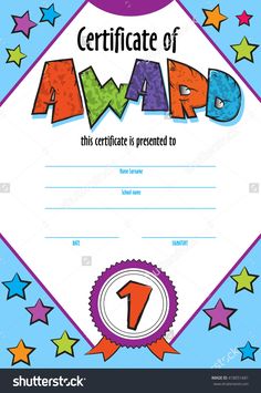 certificate template for kids free certificate templates