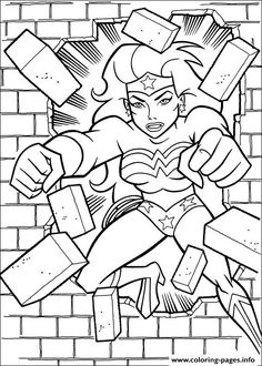 Print Wonder Woman 29 Coloring Pages Superhero