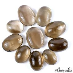 VVS RUND Cabochon 9mm RAUCHQUARZ
