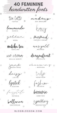 Handwriting Fonts, Hand Lettering, Script Fonts, Pretty Cursive Fonts, Handwritten Script Font, Handwritten Fonts, Fonts For Logos, Beautiful Handwriting Fonts, Lettering Fonts