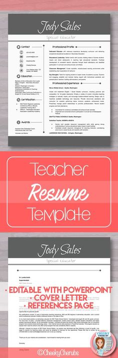 45 best teacher resume template images on Pinterest in 2018 - resume template teacher 45 best teacher resume template images on Pinterest in 2018 - resume template teacher