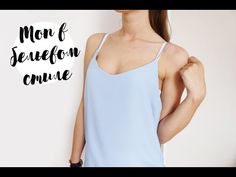 (40) DIY | Топ в бельевом стиле | Как сшить и обработать края без оверлока ? - YouTube
