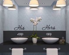 24 Inspirational His And Her Bathroom Decor In 2020 Bathroom Decor