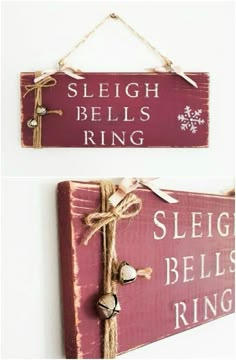 20 Unique DIY Wooden Signs For Christmas Decorating - It’s that time of year again…when fall turns into the holiday season. Now is the time to start all of those DIY projects that you want to get finished in time for your Christmas decorating. You know, those projects that you swear every year you’re going to do and then you just run out of time. #christmascrafts #diy #christmasdecor #crafts #handmade #rustic #projects Diy, White Christmas, Christmas Decorations, Christmas Wooden Signs, Christmas Signs Wood, Christmas Wood Crafts, Christmas Wood, Christmas Decor Diy, Sleigh